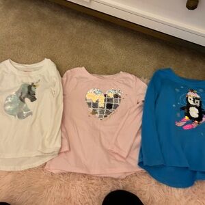 Cat and jack sequin long sleeve tshirt sz 4/5